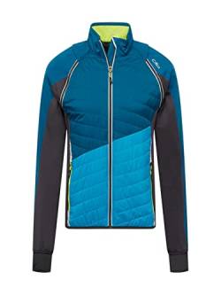 CMP M Jacket Detachable Colorblock-Blau - PrimaLoft Warme atmungsaktive Herren Softshell Jacke, Größe 48 - Farbe Deep L von CMP