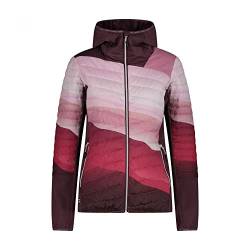 CMP PFC-freie Hybrid-Damenjacke mit recyceltem Primaloft, fard-plum,38 von CMP