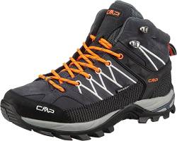 CMP - Rigel Mid Trekking Shoes Wp, Antracite-Flash Orange, 47 von CMP