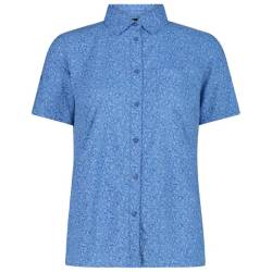CMP - Women's Shirt with Chest Pocket - Bluse Gr 38 blau von CMP
