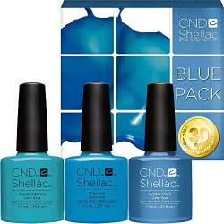 CND SHELLAC Colours Set - Blue - 3 Pack Value Pack, 22 ml von CND