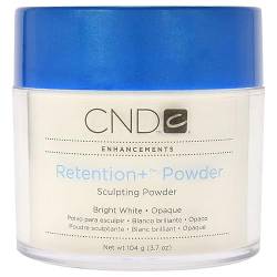 CND Verbesserungen Retention Plus Pulver, Bright Weiß Blickdicht, 104 g von CND