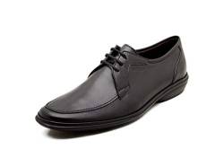 Italienische Anzugschuhe Herren Lederschuhe Herren Bequem Handgemachte Schuhe Business-Casual-Schuh Ultraleichte Polyethersohle Fahrslipper Abriebfeste Sohle Atmungsaktives Leder, Schwarz, 45 EU von CO&MODA