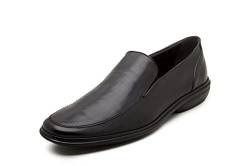 Italienische Anzugschuhe Herren Lederschuhe herren Bequem Handgemachte Schuhe Business Casual Schuh Ultraleichte Polyethersohle Fahrslipper Abriebfeste Sohle Atmungsaktives Leder, Schwarz, 43 EU von CO&MODA