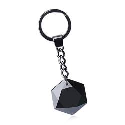 COAI Geschenkideen Schlüsselanhänger aus Obsidian David-Stern Anhänger von COAI