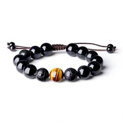 COAI Herren Armband aus Obsidian Verstellbar von COAI