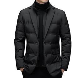 Windbreaker Men's Business Casual Windbreaker Down Jacket, Warm Puffer Jacket Men.Warm Puffer Jacket Men (black,3XL) von COALHO