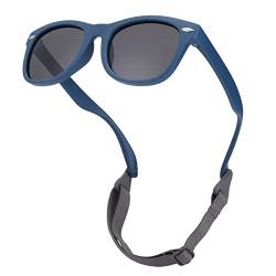 COASION Baby Sonnenbrille Polarisierte mit Weich Silikon Rahmen Riemen Verstellbar UV400 Schutz Mädchen Jungen für 0-24 Monate von COASION