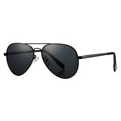 COASION Pilotenbrille Polarisierte Sonnenbrille klein für Herren Damen Polarisiert UV400 Schutz Retro Piloten Sonnenbrillen Vintage, 52MM von COASION