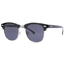 COASION Polarisiert Retro Klassische Halb Rahmenloser Rahmen Sonnenbrille Herren Damen, UV400, Klassisch Eyewear von COASION