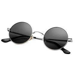 COASION Retro Kleine Runde Polarisierte Sonnenbrille für Männer Frauen von COASION