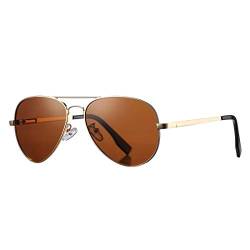 COASION Retro Pilotenbrille Polarisierte Sonnenbrille für Herren Damen UV400 Schutz Sonnenbrillen Vintage von COASION