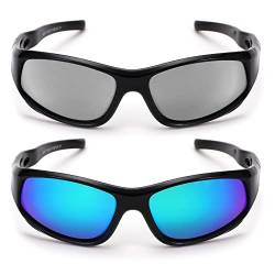 COASION Sonnenbrille Kinder Polarisiert Sportbrille für 4–12 Jahren Jungen MäDchen Fahrradbrille UV400 Schutz von COASION