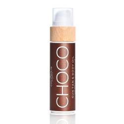 COCOSOLIS CHOCO Bräunungsbeschleuniger – Bio-Bräunungsöl mit Vitamin E & Duft nach Schokolade für schnelle intensive Bräune – Bräunungsverstärker für satte Bräune - pflegende Bodylotion von COCOSOLIS