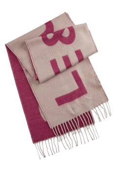 CODELLO Damen Kuschelweicher Schal mit gewebtem Statement-Schriftzug von CODELLO