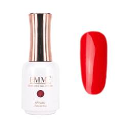 CÔEM - Premium Gel UV Nagellack langanhaltend für UV-Lampe - Gellack Shellac 400 Farben - Professioneller & Glänzender Look - Nail Polish schnelltrocknend & stark deckend - Gelnagellack 15ml GP004 rot von CÔEM