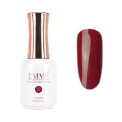 CÔEM - Premium Gel UV Nagellack langanhaltend für UV-Lampe - Gellack Shellac über 400 Farben - Professioneller Look - Nail Polish schnelltrocknend & stark deckend - Gelnagellack 15ml GP019 dunkelrot von CÔEM