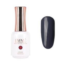 CÔEM - Premium Gel UV Nagellack langanhaltend für UV-Lampe - Gellack Shellac über 400 Farben - Professioneller Look - Nail Polish schnelltrocknend & stark deckend - Gelnagellack 15ml GP169 anthrazit von CÔEM