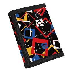 COEQINE Brieftasche, leicht, minimalistisch, für Geldbeutel, Organizer, leicht, dreifach faltbar, für Frauen, Mädchen, Jungen, Farbe: Schwarz. von COEQINE