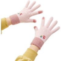 COFI 1453 Fäustlinge Winter-Telefonhandschuhe für Damen mit Schneemann und Weihnachtsbaum von COFI 1453