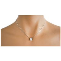 COFI 1453 Silberkette Halskette für Damen Silber 925 mit Steine ca. 40-45 cm Einstellbar von COFI 1453