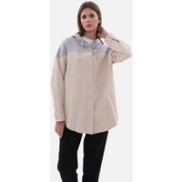 COFI Casuals Hemdbluse Zweifarbiges Damenhemd Hemdjacke von COFI Casuals