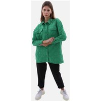 COFI Casuals Hemdjacke Damen Hemdjacke Stylische One-Size Damenjacke mit Kragen von COFI Casuals