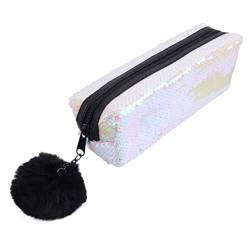 COHEALI 1 Stück Federmäppchen Pailletten-Pencilcase Make-Up-Pencilcase Kulturbeutel Für Damen Federmäppchen Für Damen Kosmetiktasche Für Geldbörse Glitzernde Schreibwarentasche von COHEALI