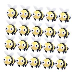 COHEALI 50 Stück Bienen Aus Wollfilz Bienen-gastgeschenke Bienenverzierungen Für Das Handwerk Nadelfilz Biene Kunstbienenhandwerk Biene Aus Harz Selber Machen Bastelbedarf Kind Handyhülle von COHEALI