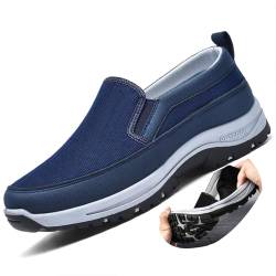COITROZR Freizeitschuhe for Herren Orthopädische Schuhe rutschfeste Wanderschuhe Sportschuhe for Herren Bequeme und Atmungsaktive Schuhe Reiseschuhe (Color : Blue, Size : 40 EU) von COITROZR