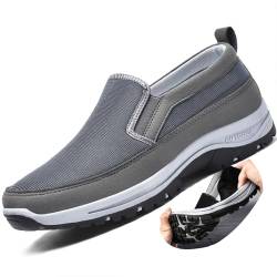 COITROZR Freizeitschuhe for Herren Orthopädische Schuhe rutschfeste Wanderschuhe Sportschuhe for Herren Bequeme und Atmungsaktive Schuhe Reiseschuhe (Color : Gray, Size : 39 EU) von COITROZR