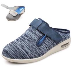 COITROZR Orthopädischer Schuh, luftgepolsterte Slip-On-Wanderschuhe, extra breite Diabetikerschuhe, verstellbare rutschfeste Hausschuhe for geschwollene Füße, Arthritis (Color : A, Size : 36 EU) von COITROZR