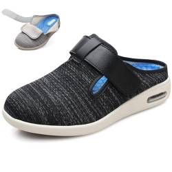 COITROZR Orthopädischer Schuh, luftgepolsterte Slip-On-Wanderschuhe, extra breite Diabetikerschuhe, verstellbare rutschfeste Hausschuhe for geschwollene Füße, Arthritis (Color : B, Size : 39 EU) von COITROZR
