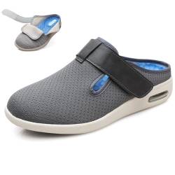 COITROZR Orthopädischer Schuh, luftgepolsterte Slip-On-Wanderschuhe, extra breite Diabetikerschuhe, verstellbare rutschfeste Hausschuhe for geschwollene Füße, Arthritis (Color : D, Size : 37.5 EU) von COITROZR