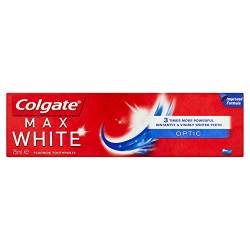 COLGATE - Max White Optic – Zahnpasta – entfernt Plaque und Oberflächenflecken, 75 ml von COLGATE