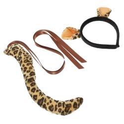 COLLBATH 1 Satz Cartoon-Tierohren Cosplay-Stirnband für Erwachsene Tiere Cosplay Kostüm Haarbänder mädchen stirnbänder Leoparden-Ohr-Stirnband-Requisite Cosplay-Tierkostüm von COLLBATH