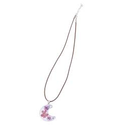 COLLBATH 1Stk botanische Halskette gepresste Blumenkette Halskette für Mädchen Lederhalskette eine Halskette Halsketten Epoxy-Halskette Halskette aus getrockneten Blumen natürlich Anhänger von COLLBATH