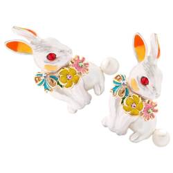 COLLBATH 2St Kaninchen Brosche hasen geschenke tierische bescherung Anime-Broschen Hasenbroschen für Kleidung Wäscheklammern Korb schöne Brosche Broschen für Damen Schmuck Kragennadel Stift von COLLBATH
