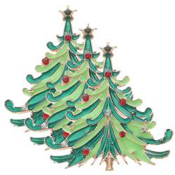 COLLBATH 3St weihnachtsbaum brosche christmas tree hat christbaum kostüm Weihnachtskragennadel Weihnachtsgeschenk Weihnachtsbrustnadel baumförmige Brosche Mantel einstellen erröten von COLLBATH