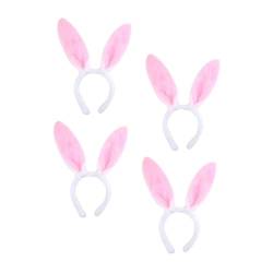 COLLBATH 4 Stück Hasenohr Stirnband ostern haarschmuck hair accessories for -Outfit Haarspangen Kleidung Haar Osterstirnband für Mädchen Hasenohren Stirnband Tier von COLLBATH