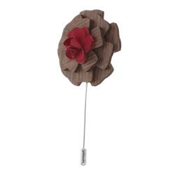 COLLBATH Anstecknadel schönes geschenk shöne bescherung Bräutigam-Corsage Mini-Trockenstrauß Brosche schmücken Blumennadel Ansteckblume für Männer Abschlussball Schwarze Walnuss Kleidung von COLLBATH