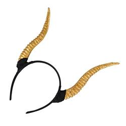 COLLBATH Croissant-Stirnband Partybevorzugung Kopfbedeckung halloween kopfschmuck halloween decorations Kleidung Haarnadeln Halloween-Haare Halloween-Haarschmuck Mädchen Requisiten das Gold von COLLBATH