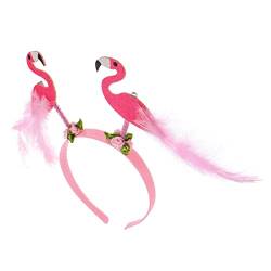 COLLBATH Flamingo-stirnband Flamingohut Flamingo-kostüm Haarband Für Männer Partybevorzugung Stirnbänder Für Damen Und Herren Haarschmuck Strand-stirnband Plastik Pop Fräulein Bilden Rosa von COLLBATH