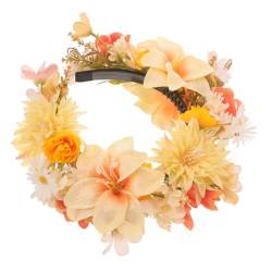 COLLBATH Haarnadel-Stirnband Blumengirlande Kränze Hochzeitshaarkranz Blumenstirnband Stirnbänder für Damen Haargummi Blumenkronen-Stirnband Blumenhaarbänder Fee künstliche Suite von COLLBATH