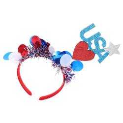 COLLBATH Unabhängigkeitstag Stirnband Partygeschenke Zum 4. Juli 4. Juli Haarbänder 4. Juli Stirnband Partygeschenk Für Den 4. Juli Patriotische Headbopper Lieferungen Plastik Berühmtheit von COLLBATH