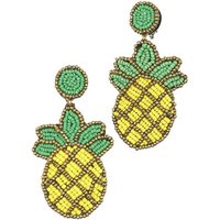 COLLEZIONE ALESSANDRO Paar Ohrclips Ananas von COLLEZIONE ALESSANDRO