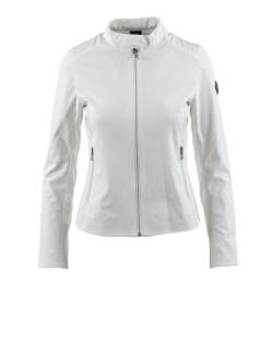 COLMAR Damen Bikerjacke aus Softshell, Weiß, Größe 36, weiß, 34 von COLMAR