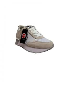 COLMAR Scarpe Donna Sneaker Travis Authentic 187 Pelle/mesh White/Silver DS23CO01 38 von Colmar