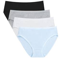 COLOMI Unterhosen Damen Baumwolle Slips Mehrpack Hipster Bequeme Unterwäsche von COLOMI