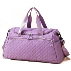 COLseller Faltbare Reisetasche für Herren & Damen Weekender Bag Wasserabweisende Weekender Gym Travel Bag Handgepäck Tasche Trainingstasche für Damen Herren,Purple von COLseller